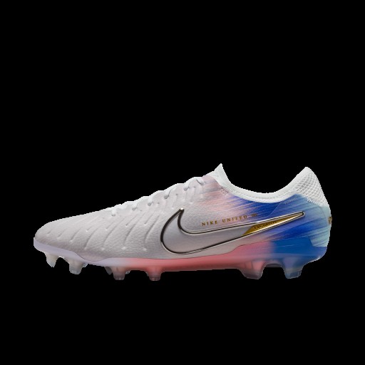 Nike United Tiempo Legend 10 Elite low top voetbalschoenen (stevige ondergrond) - Grijs