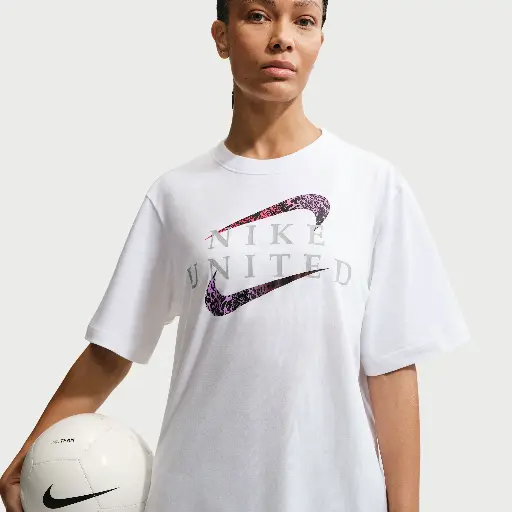 Nike United Voetbalshirt voor dames - Wit