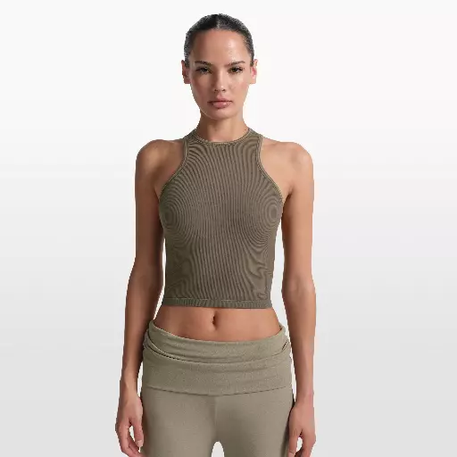NikeSKIMS Ribbed Seamless racerneck-tanktop - Bruin