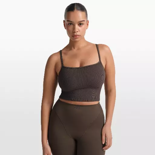 NikeSKIMS Ribbed Seamless tanktop voor dames - Bruin