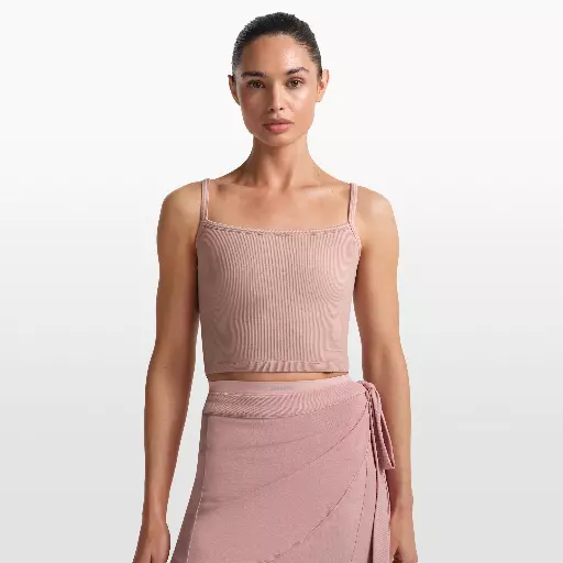 NikeSKIMS Ribbed Seamless tanktop voor dames - Roze