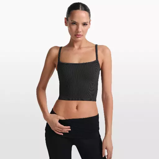 NikeSKIMS Ribbed Seamless tanktop voor dames - Zwart