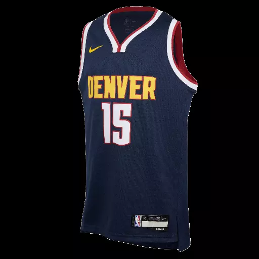 Nikola Jokić Denver Nuggets 2024/25 Icon Edition Nike Swingman NBA-jersey voor kids - Blauw