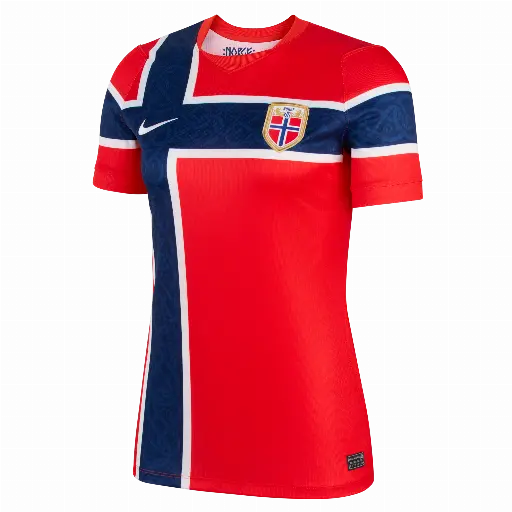 Noorwegen 2026 Stadium Thuis Nike Dri-FIT replica voetbalshirt voor dames - Rood
