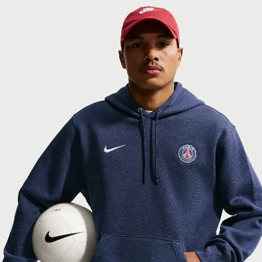 Paris Saint-Germain Club Nike voetbalhoodie voor heren - Blauw