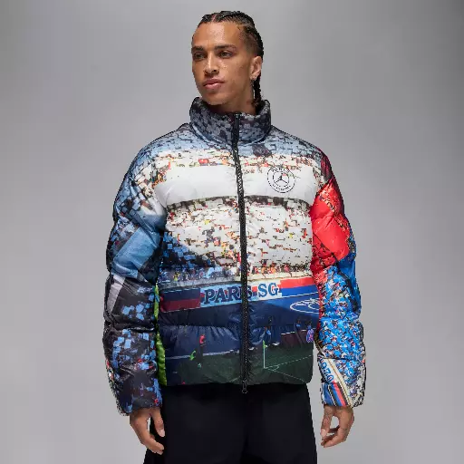 Paris Saint-Germain parka voor heren - Zwart