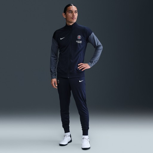 Paris Saint-Germain Strike Nike Dri-FIT knit voetbaltrainingspak voor heren - Blauw