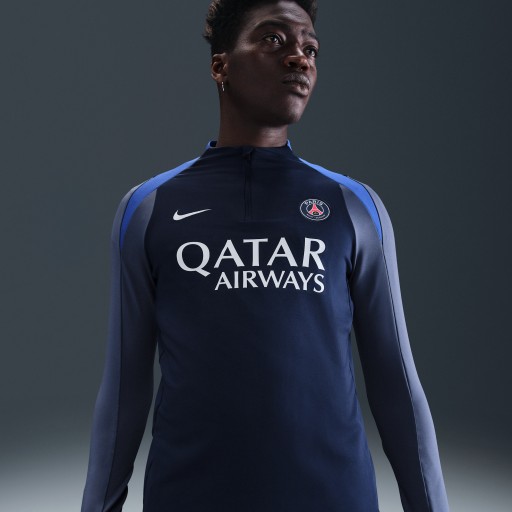 Paris Saint-Germain Strike Nike Dri-FIT voetbaltrainingstop voor heren - Blauw