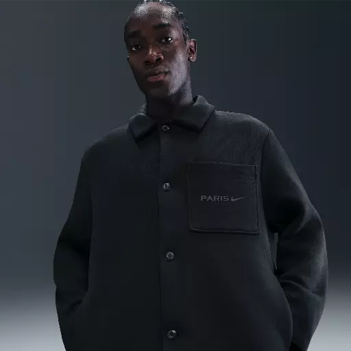 Paris Saint-Germain Tech Fleece Nike voetbalshacket voor heren - Zwart