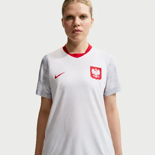 Polen 2026 Stadion Thuis Nike Dri-FIT replicavoetbalshirt voor dames - Wit
