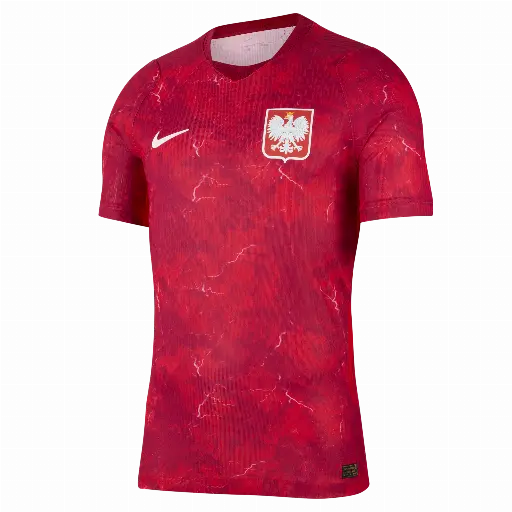 Polen 2026 Uit Nike Aero-FIT authentiek voetbalshirt voor heren - Rood