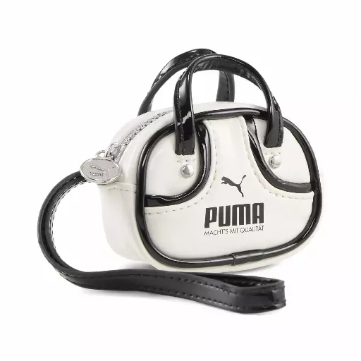 PUMA 1976 sporttas met sleutelhanger van 0,2 liter, Zwart/Wit