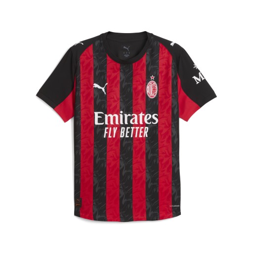 PUMA AC Milan 25/26 Authentic thuisshirt voor Heren, Zwart/Rood