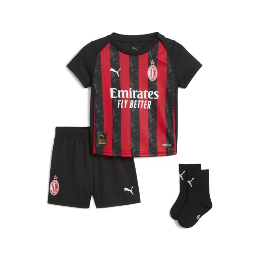 PUMA AC Milan 25/26 baby-thuistenue, Zwart/Rood