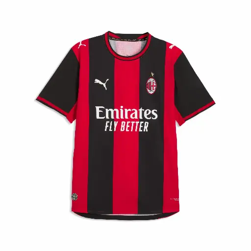 PUMA AC Milan 26/27 Authentic thuisshirt voor Heren, Zwart/Rood