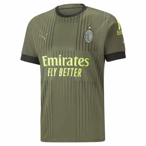 PUMA AC Milan Derde 22/23 Replica Jersey Heren, Groen