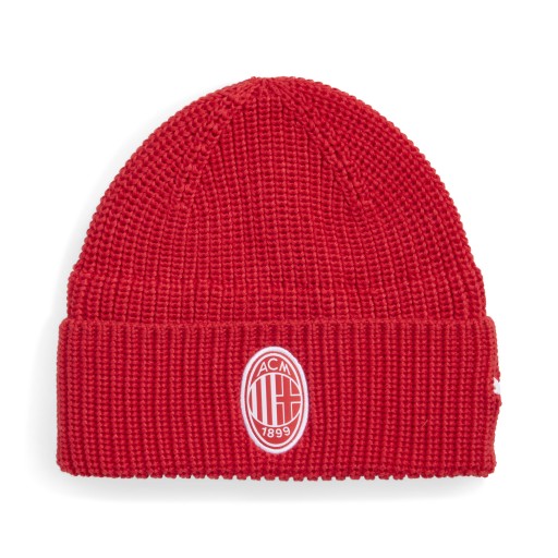 PUMA AC Milan Essentials beanie, Rood/Wit