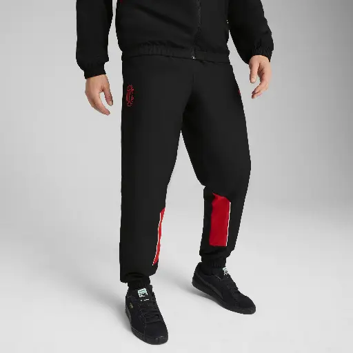 PUMA AC Milan ftblARCHIVE broek voor Heren, Zwart/Rood