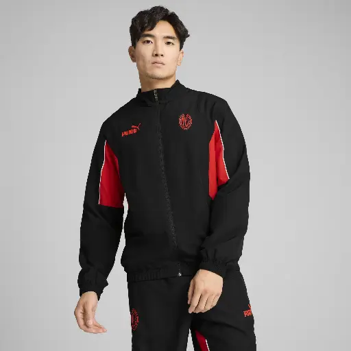 PUMA AC Milan ftblARCHIVE jas voor Heren, Zwart/Rood