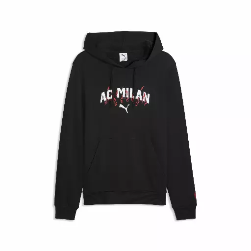 PUMA AC Milan FtblCulture hoodie voor Heren, Zwart/Wit