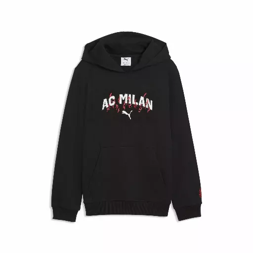 PUMA AC Milan FtblCulture hoodie, Zwart/Wit