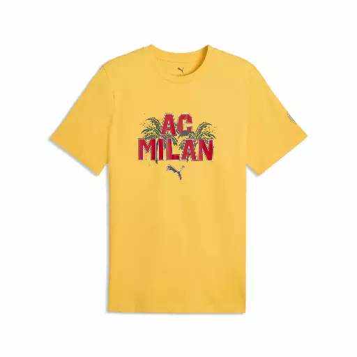 PUMA AC Milan FtblCulture T-shirt voor Heren, Rood/Geel