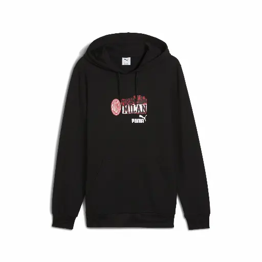 PUMA AC Milan ftblNRGY hoodie voor Heren, Zwart/Rood