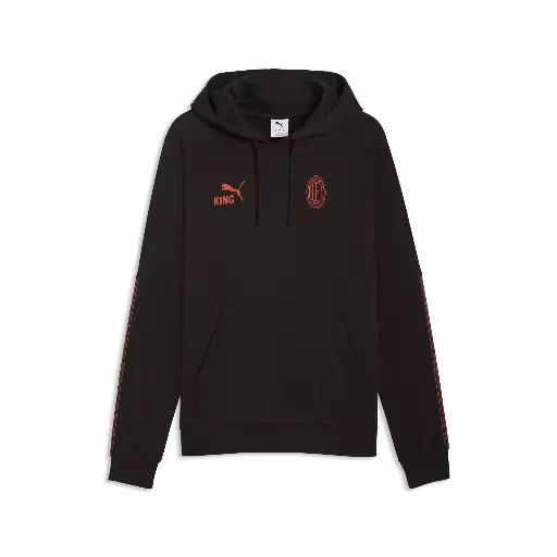 PUMA AC Milan KING hoodie voor Heren, Zwart/Rood