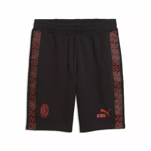PUMA AC Milan KING short voor Heren, Zwart/Rood