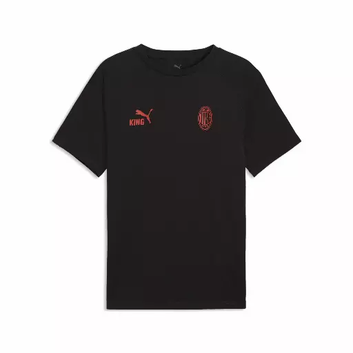 PUMA AC Milan KING T-shirt voor Heren, Zwart/Rood