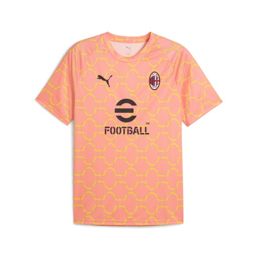 PUMA AC Milan Pre-match shirt voor Heren, Roze/Geel