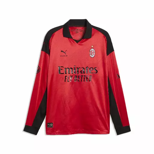 PUMA AC MILAN x SLAM JAM Limited Edition shirt met lange mouwen voor Heren, Rood