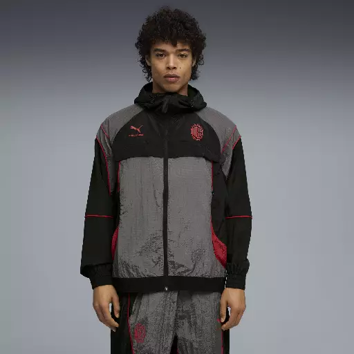 PUMA AC MILAN x SLAM JAM trainingsjack voor Heren, Zwart/Grijs