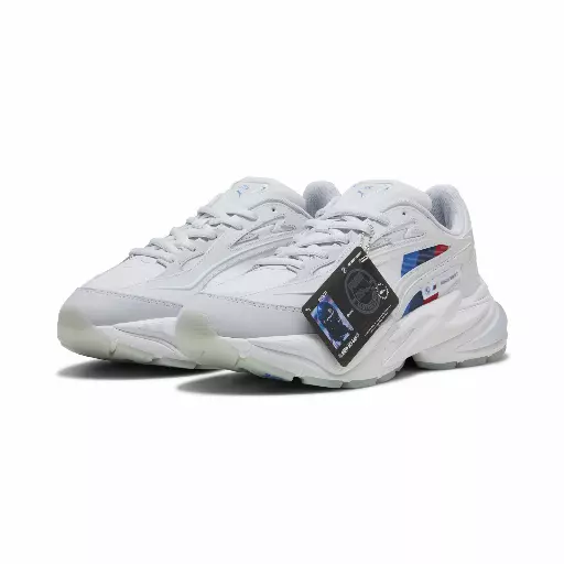 PUMA BMW M MOTORSPORT RS Surge uniseks sneakers, Wit/Zilver