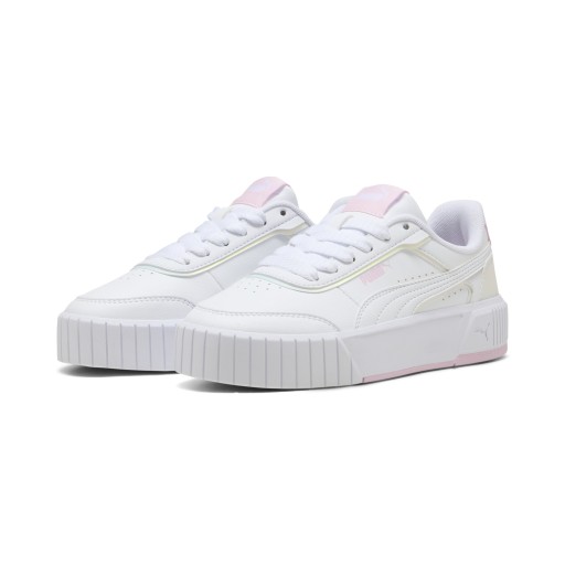PUMA Carina 2.0 Holo 2.0 sneakers voor Dames, Roze/Wit