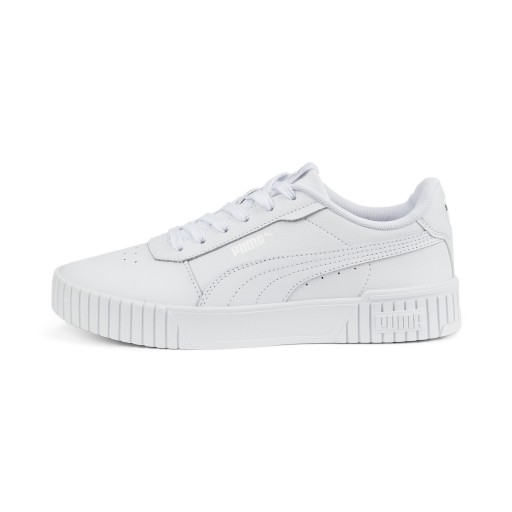 PUMA Carina 2.0 sneakers voor Dames, Wit/Zilver