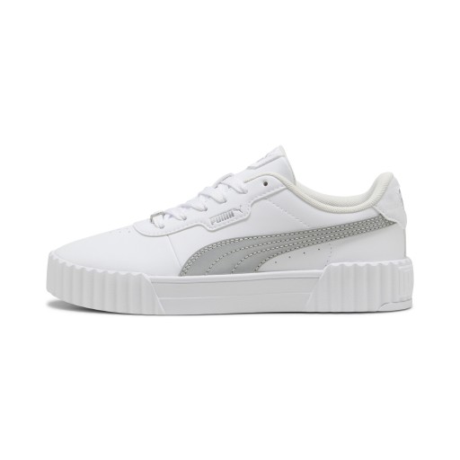 PUMA Carina 3.0 Day Night sneakers voor Dames, Wit/Zilver