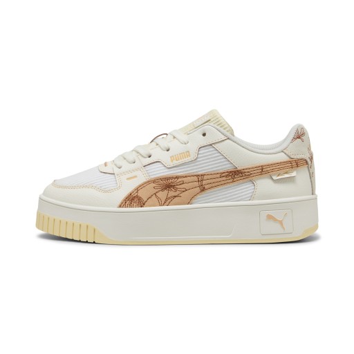 PUMA Carina Street Lux Crafted Flowers sneakers voor Dames, Wit