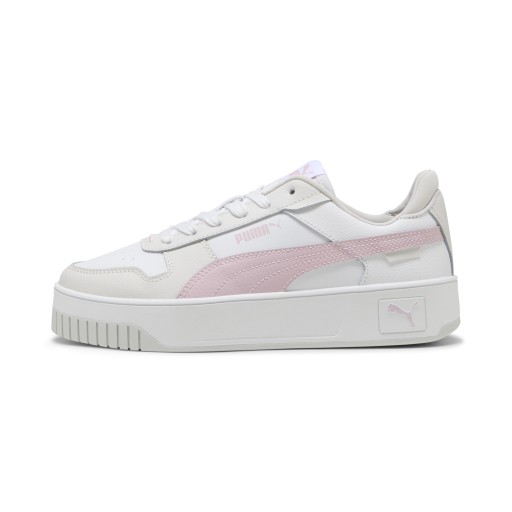 PUMA Carina Street sneakers voor Dames, Roze/Grijs/Wit