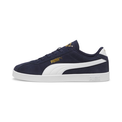 PUMA Club II Suede unisex sneakers, Blauw/Wit/Goud