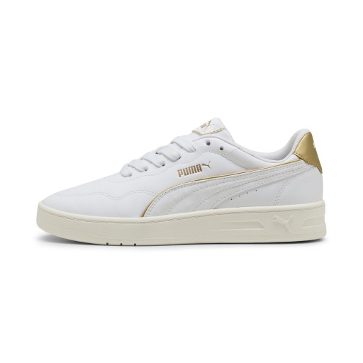 PUMA Court Lally Day Night sneakers voor Dames, Wit/Goud