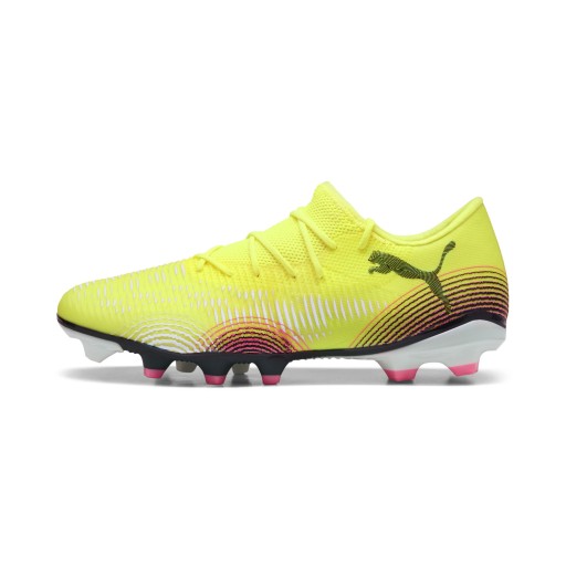 PUMA FUTURE 8 MATCH FG/AG lage voetbalschoenen, Zwart/Geel