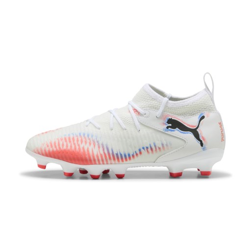 PUMA FUTURE 8 MATCH FG/AG voetbalschoenen, Zwart/Rood/Wit