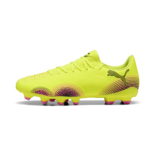 PUMA FUTURE 8 PLAY FG/AG voetbalschoenen, Zwart/Geel