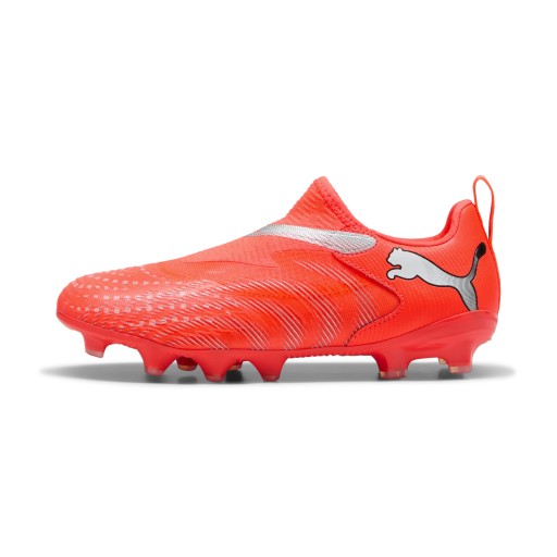 PUMA FUTURE 9 MATCH FG/AG voetbalschoenen zonder veters, Zwart/Rood/Wit
