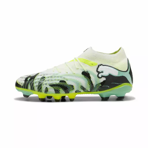 PUMA FUTURE 9 PRO CREATIVITY FG/AG uniseks voetbalschoenen, Geel/Wit