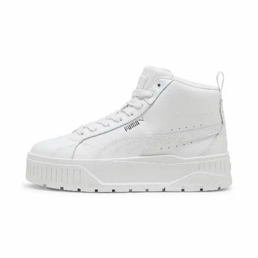 PUMA Karmen II Mid sneakers voor Dames, Wit/Zilver