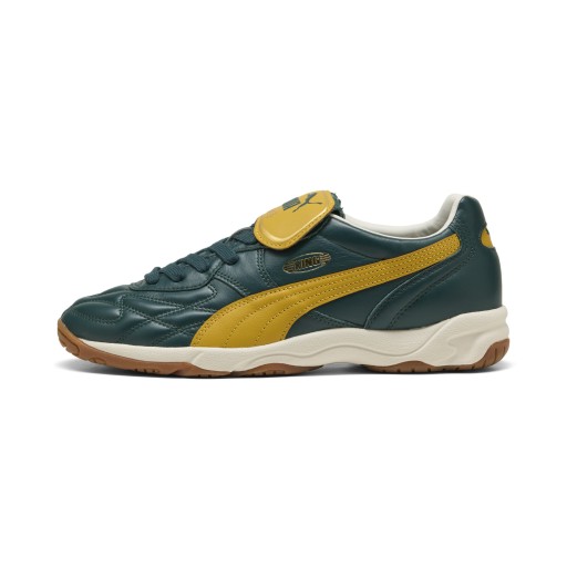PUMA King Indoor sneakers unisex, Groen/Goud