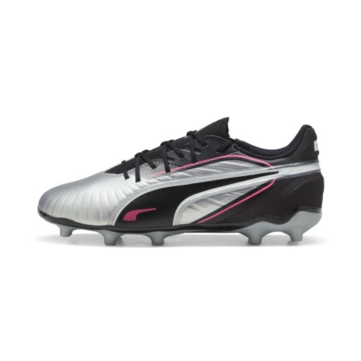 PUMA KING MATCH FG/AG voetbalschoenen, Zwart/Zilver