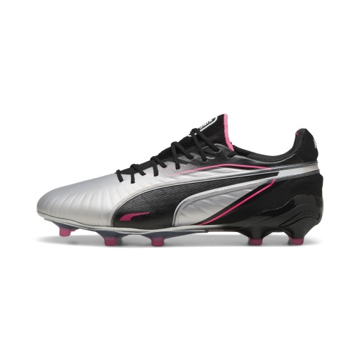 PUMA KING ULTIMATE FG/AG voetbalschoenen, Zwart/Zilver